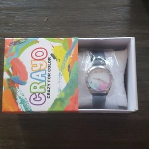 Crayo Unisex Leather Band Watch